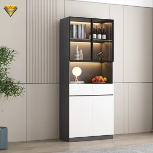 Wine Cellar Refrigerator Cabinet with Cooling System Cigar Storage Cabinet for Hotel