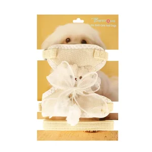 OEM Cute Bear Mesh Pet Harness and Leash Set