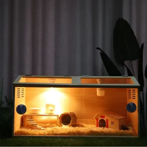 Portable Eco-Friendly Wooden Hamster House