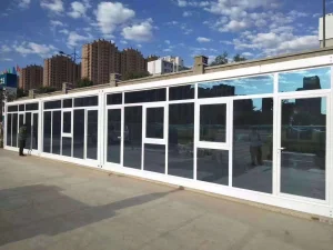 تصميم جديد مصنع حاوية حديثة فاخرة سابقة التجهيز منزل مكون من طابقين محل قهوة حاويات الشحن المخصص للمنزل