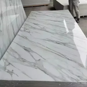 High Glossy UV Interior Decorative UV PVC Marble Sheet Wall Panel Board