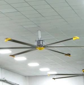 3m to 8m Largespace Ventilation Cooling Industrial Ceiling Fans with Ie5 Pmsm Motor