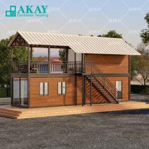 Luxury Double Storey Dormitory Modular Luxury Villas Prefabricated Building Home Prefab House Detachable Container House