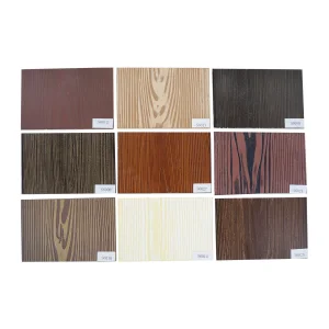 Building Material Exterior Waterproof Fireproof Wall Cladding Decorative Panels Wood Grain Fiber Cement Board