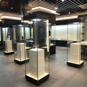 Anti-fingerprint Museum Cabinets Display Stand