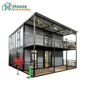 Custom 20ft Two-Story Expandable Container House with Flat Roof Manufacturers, Companies