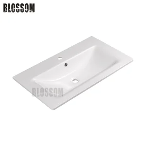 Artificial Stone Resin Bathroom Cabinet Vanity Top with Integrated Wash Basin
