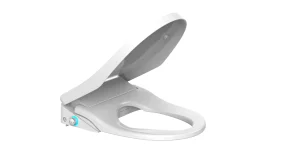 Smart Toilet Seat, Elongated Heated Toilet Seat with Instant Warm Water &amp; Dryer, Feminine &amp; Front Rear Wash, Wireless Remote, Self-Clean Nozzle, Slow Close Lid