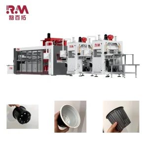 Compact Thermoforming Machine with Adjustable Settings for Plastics