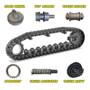 Komatsu Caterpillar Hitachi Shantui Track Shoe Pin Link Undercarriage Track Roller Final Drive Idle Wheel Sprocket Bolt Cushion Bulldozer Excavator Chassis Part