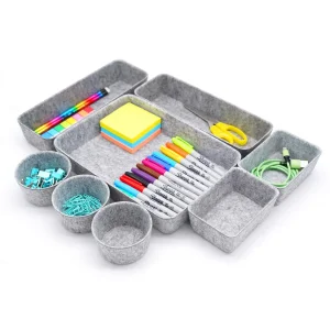 China Felt Storage Bin Organizer Set