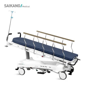 Skb041-3 Saikang Factory Multifunction Hydraulic Foldable Operation Connecting Medical Transport Patient Trolley
