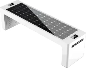 2025 New Solar Powered Smart Bench with Wireless Charging for Parks