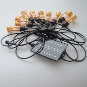 Solar Flame String Lantern Festival Celebration Decorative Lighting for Namibian Safari Camps
