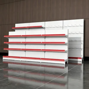 Custom Logo 4 Layers Supermarket Shelves Gondola Supermarket Equipment Shelf Chewing Gum Shelves Retail Toothbrush Display Racks
