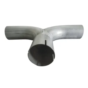 Universal 3 Inch Dual Exhaust Y Pipe Aluminized Mandrel Bent