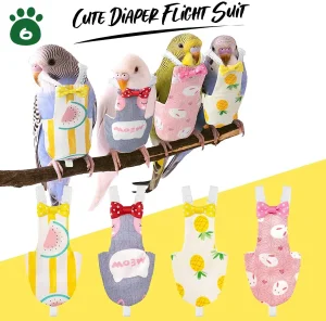 Stylish Bird Diaper with Excrement Pocket for Pigeons Parrots and Other Birds