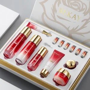 ODM Cosmetics Skin Care Set Custom Skincare Manufacturing Luxurious Caviar Anti-Wrinkle Firming Lotion Cream Facial Kits