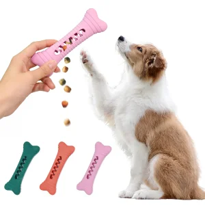 Durable Rubber Leakage Dog Pet Toy Bone
