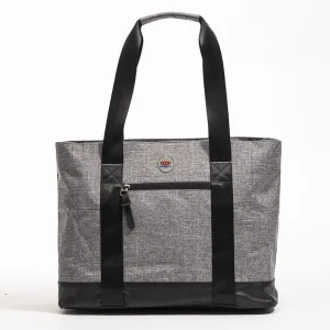 Gray Snowflake Fabric Backpack