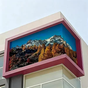 Architectural Facade Transparent Waterproof Rental LED Display P3.91 for Outdoor Advertising Lightweight Design ODM Available LED Video Wall