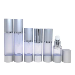 Silver Airless Bottle