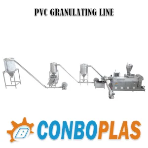 Plastic Compounding PVC Hot Cutting Granules Pellets Recycling Machine