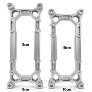 High Precision CNC Machined Aluminum RC Car Chassis Frame | Hollow Out Lightweight Alloy Structural Bracket