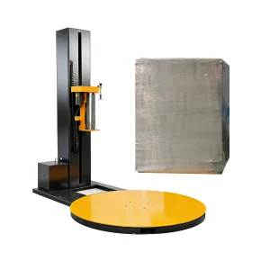 Pallet Shrink Wrap Machine Full Automatic Pre-Stretch Film Packaging Package Wrapping Machinery With Pallet
