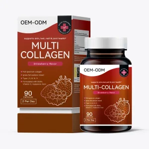 Wrightlife OEM/ODM Organic Multi Collagen Capsules Vitamins Supplement Skin Whitening Health Capsules For Adults