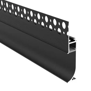 Trimless Baseboard Architectural Plaster White Black Silver Skirting Line Drywall LED Aluminum Profile