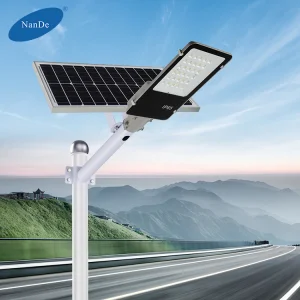 NanDe China Manufacturer Grey Ip65 Waterproof Outdoor Parks Squares 15w Wall Mounted Led Solar Street Light