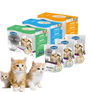 Hot Sale 85g Sensitive Stomach Hypoallergenic Cod Goat Milk Cat Food Pouch Grain-Free High Protein Pet Wet Food