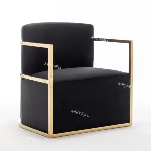 Simple Elegant Exquisite Durable Furniture for Rental Business Black Velvet Wedding Sofa