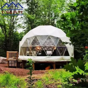 4m 12.56m2 Discount Price Confortable Geodesic Luxury Outdoor Hotel Travel Resort Glamping Dome House Tent for Outdoor Homestay