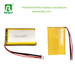 Solar Rechargeable Lithium Ion Battery 105080 5000mAh 3.7V Portable Power Station Power Bank