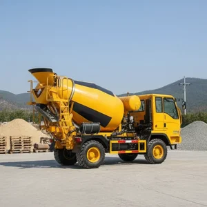 Titan TL2500 6.4ton Self Loading Concrete Mixer Truck - High-Speed 4x4 Machine with Cylinder Push Steering