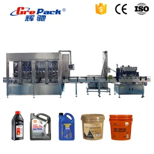 Automatic 1L-5L Motor Oil Lubricant Oil Bottle Filling Machine Engine Oil/Grease/Brake Fluid/Antifreeze Liquid Bottle Filling Machine Bottle Packing Machine