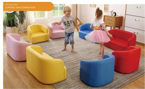 Comfortable Nursery Baby Furniture, Eco-Friendly Child Wood Furniture, Kid Room Furniture, School Classroom Furniture