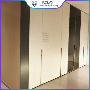 China Noise Insulation Stain Resistant Room Divider Unit Anti-Tip System Bedroom Wardrobe