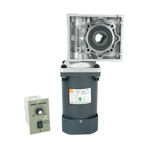 40W~250W AC Gear Motor with NMRV30 RV40 RV50 Worm Gearbox Speed Reducers Includes Speed Controller