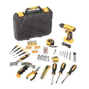8V Yellow Cordless Drill Set