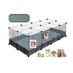 Hot Sale Modern DIY Dog Playpen Solid Steel Iron Net Fence Safe Pet Enclosure for Cat and Small Animals Indoor Play