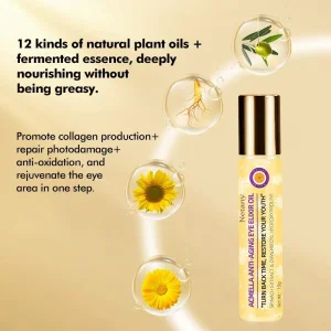 OEM/ODM Pure Plant Extract Eye Care Serum Oil Dark Circle Reducing Formula for Youthful Eyes