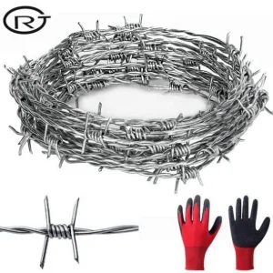 Manufacturer Fence Mesh Seaworthy Packing Fencing PVC Coated Barbed Wire