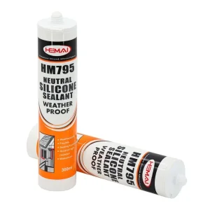 OEM Factory Sausage Cartridge Neutral Window Clear White Black Construction Thermal High Temperature Auto Glass RTV Silicone Glue Adhesive Sealant