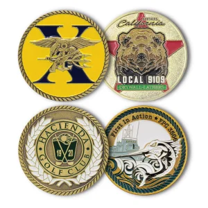 Hot Sale Custom Free design Silver Commemor Coin Maker Custom Metal Hard Enamel Souvenir Blank Challenge Gold Coin