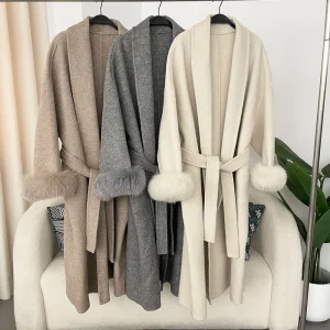 2025 Luxury Women's Double-Faced Woolen Coat