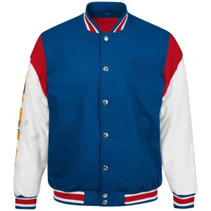 Print Embroidery Customized Logo Polyester Baseball Uniform Outerwear Stitching Jacket