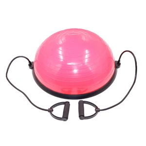 Gym Equipment Exercise Body Building PVC Yoga Pilates Half Balance Fitness Ball for Pilate Workout and Exercise